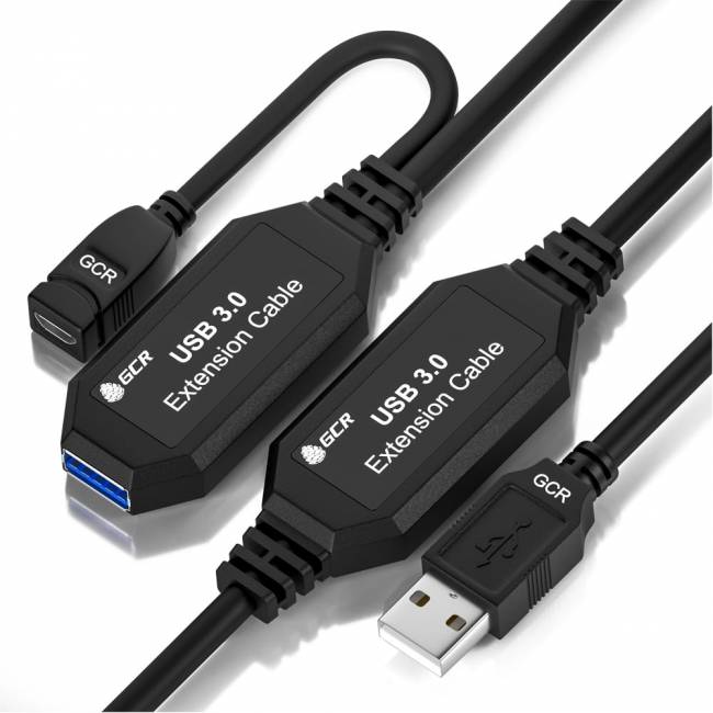GCR Удлинитель активный 15.0m(5.0m + 5.0m + 5.0m) USB 3.0 AM/AF, черный, с 3-мя усилителями сигнала, доп.питание micro, GCR-51925 Greenconnect USB 3.2 Type-AM - USB 3.2 Type-AF, microUSB B 15м — для бизнеса и офиса GCR Удлинитель активный 15.0m(5.0m + 5.0m + 5.0m) USB 3.0 AM/AF, черный, с 3-мя усилителями сигнала, доп.питание micro, GCR-51925 Greenconnect USB 3.2 Type-AM - USB 3.2 Type-AF, microUSB B 15м — для бизнеса и офиса