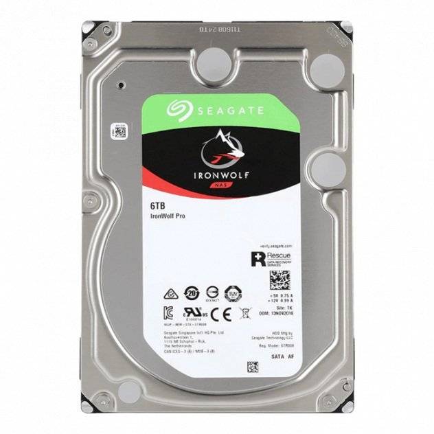 Жесткий диск HDD Seagate SATA3 6Tb IronWolf PRO ST6000NE000 — для бизнеса и офиса Жесткий диск HDD Seagate SATA3 6Tb IronWolf PRO ST6000NE000 — для бизнеса и офиса