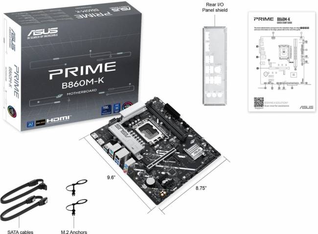 Материнская плата ASUS PRIME B860M-K — для бизнеса и офиса