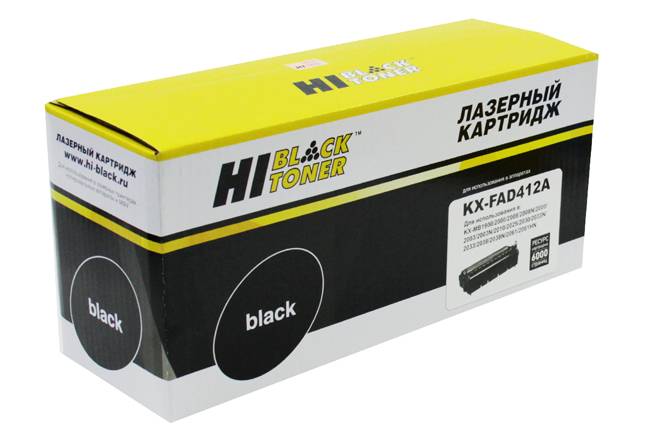 Драм-юнит Hi-Black (HB-KX-FAD412A) для Panasonic KX-MB1900/2000/2020/2030/2051/2061, 6K — для бизнеса и офиса Драм-юнит Hi-Black (HB-KX-FAD412A) для Panasonic KX-MB1900/2000/2020/2030/2051/2061, 6K — для бизнеса и офиса