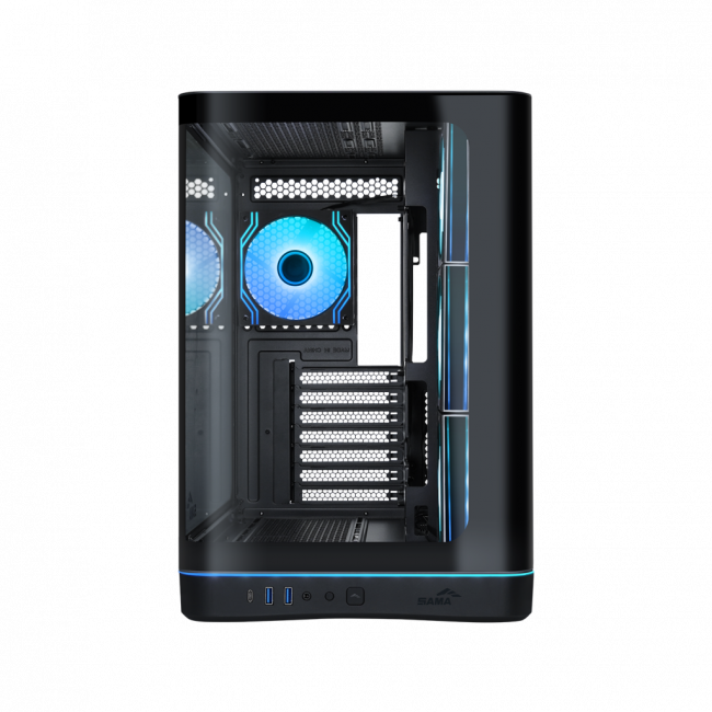Корпус ПК без блока питания SAMA V62S-BKADA4X1-GL — для бизнеса и офиса