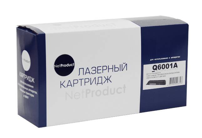 Картридж NetProduct (N-Q6001A) для HP CLJ 1600/2600/2605, Восстановленный, C, 2K — для бизнеса и офиса Картридж NetProduct (N-Q6001A) для HP CLJ 1600/2600/2605, Восстановленный, C, 2K — для бизнеса и офиса