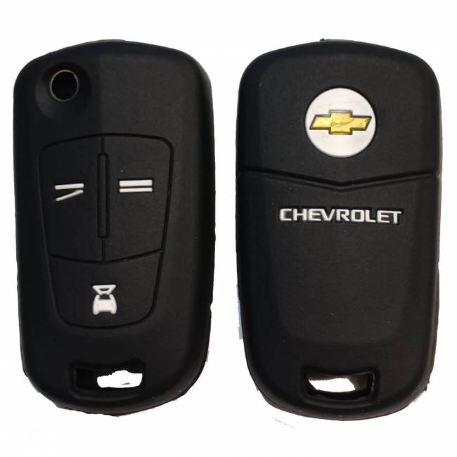 Чехол силиконовый выкидного ключа CHEVROLET 3 кнопки (с лого) — для бизнеса и офиса Чехол силиконовый выкидного ключа CHEVROLET 3 кнопки (с лого) — для бизнеса и офиса