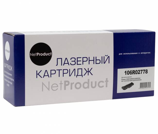 Тонер-картридж NetProduct (N-106R02778) для Xerox Phaser 3052/3260/WC 3215/3225, 3K(новая прошивка) — для бизнеса и офиса Тонер-картридж NetProduct (N-106R02778) для Xerox Phaser 3052/3260/WC 3215/3225, 3K(новая прошивка) — для бизнеса и офиса