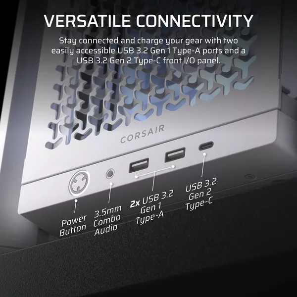 Корпус без блока питания Corsair CC-9011297-WW — для бизнеса и офиса