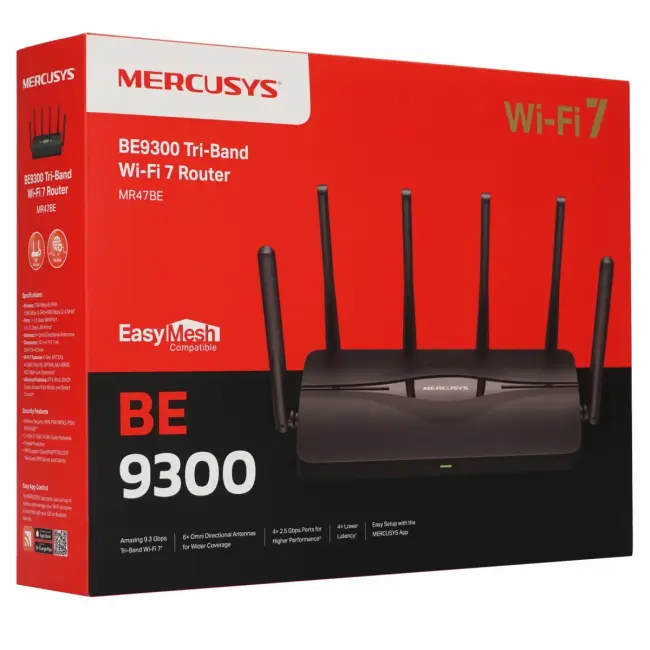 Маршрутизатор Mercusys Technologies CO MR47BE — для бизнеса и офиса Маршрутизатор Mercusys Technologies CO MR47BE — для бизнеса и офиса