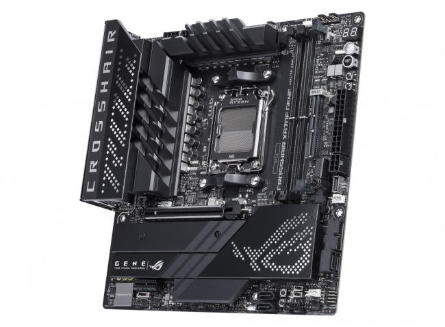 Материнская плата ASUS ROG CROSSHAIR X670E GENE — для бизнеса и офиса Материнская плата ASUS ROG CROSSHAIR X670E GENE — для бизнеса и офиса