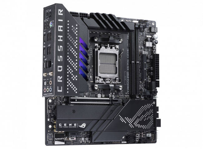 Материнская плата ASUS ROG CROSSHAIR X670E GENE — для бизнеса и офиса Материнская плата ASUS ROG CROSSHAIR X670E GENE — для бизнеса и офиса