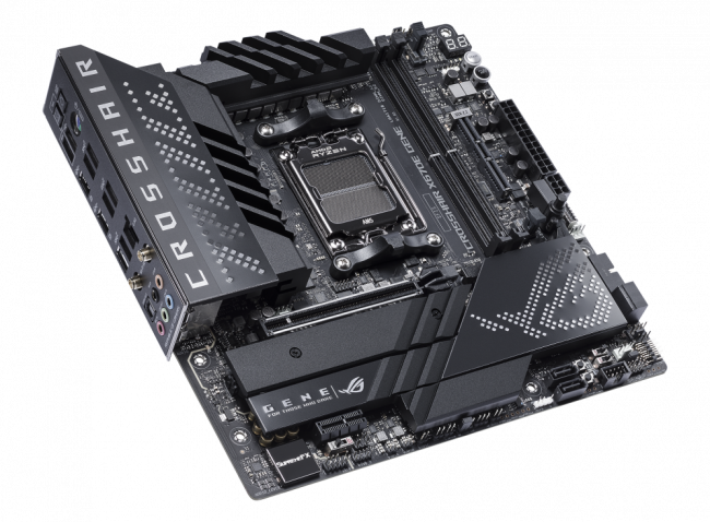 Материнская плата ASUS ROG CROSSHAIR X670E GENE — для бизнеса и офиса Материнская плата ASUS ROG CROSSHAIR X670E GENE — для бизнеса и офиса