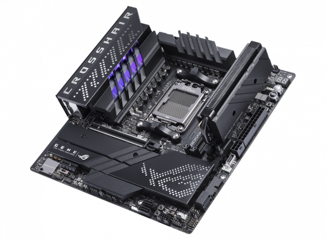 Материнская плата ASUS ROG CROSSHAIR X670E GENE — для бизнеса и офиса Материнская плата ASUS ROG CROSSHAIR X670E GENE — для бизнеса и офиса