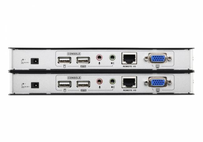 Удлинитель консоли (клав./мышь USB+мон.+аудио+RS232) на 200м ATEN CE750A — для бизнеса и офиса Удлинитель консоли (клав./мышь USB+мон.+аудио+RS232) на 200м ATEN CE750A — для бизнеса и офиса