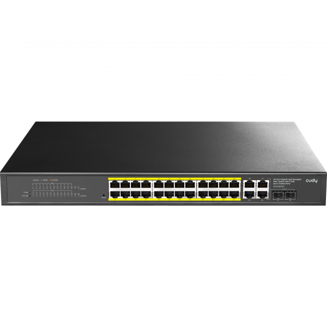Коммутатор Cudy GS1028EPS2 — для бизнеса и офиса Коммутатор Cudy GS1028EPS2 — для бизнеса и офиса