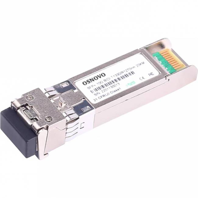 Трансивер OSNOVO SFP-S1LC15-10G-1330-1270 — для бизнеса и офиса Трансивер OSNOVO SFP-S1LC15-10G-1330-1270 — для бизнеса и офиса