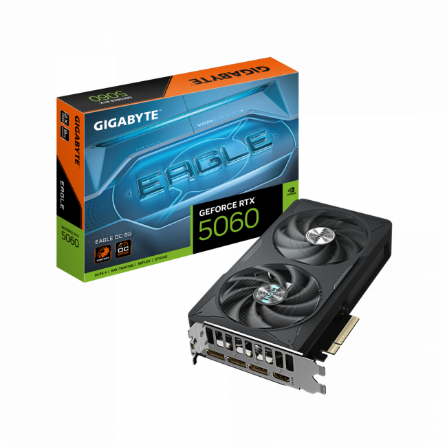 Видеокарта GIGABYTE GV-N5060EAGLE OC-8GD — для бизнеса и офиса