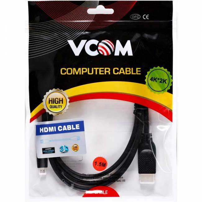 Кабель HDMI-19M --MicroHDMI-19M ver 2.0 1.5m VCOM <CG587-1.5M> VCOM CG587-1.5M — для бизнеса и офиса Кабель HDMI-19M --MicroHDMI-19M ver 2.0 1.5m VCOM <CG587-1.5M> VCOM CG587-1.5M — для бизнеса и офиса