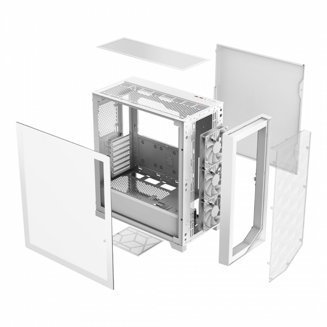 Корпус без блока питания PcCooler C3D510 WH ARGB — для бизнеса и офиса Корпус без блока питания PcCooler C3D510 WH ARGB — для бизнеса и офиса