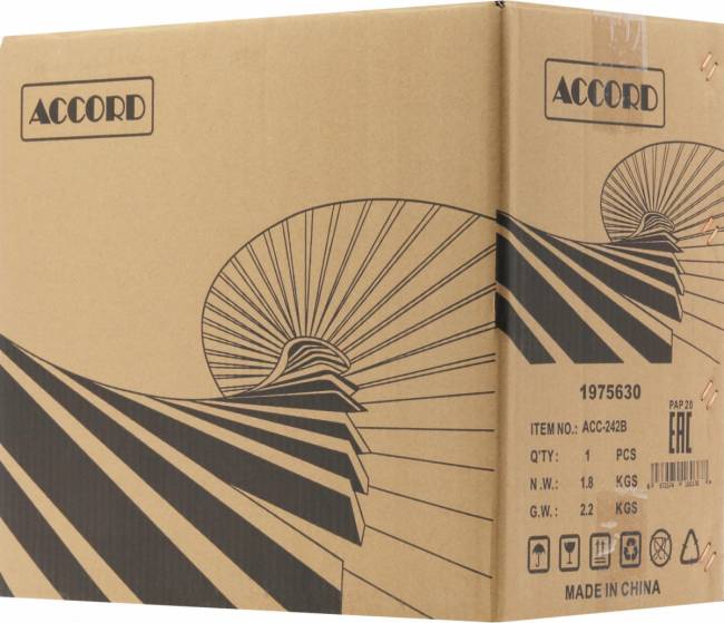 Корпус Accord ACC-242B — для бизнеса и офиса Корпус Accord ACC-242B — для бизнеса и офиса