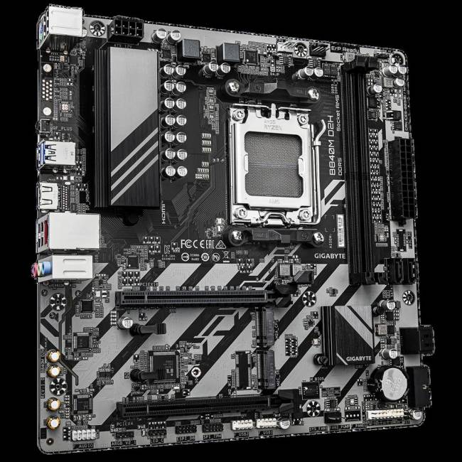 Материнская плата Gigabyte B840M D2H — для бизнеса и офиса Материнская плата Gigabyte B840M D2H — для бизнеса и офиса