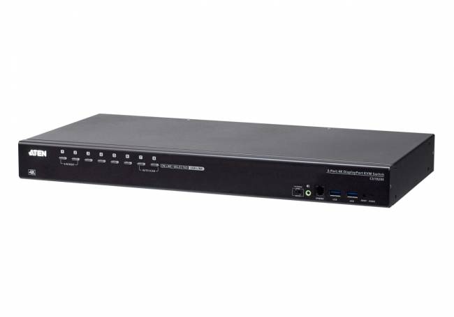 KVM-переключатель 8-Port USB 3.0 4K DisplayPort KVM Switch (CS19208) ATEN CS19208 — для бизнеса и офиса KVM-переключатель 8-Port USB 3.0 4K DisplayPort KVM Switch (CS19208) ATEN CS19208 — для бизнеса и офиса