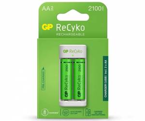 Зарядное устройство Е211 для АА и ААА GP USB Charger E211 (4891199210402)