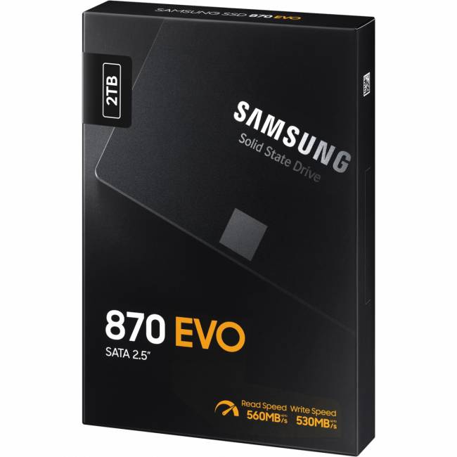 Твердотельный накопитель Samsung 870 EVO (MZ-77E2T0B/AM) — для бизнеса и офиса