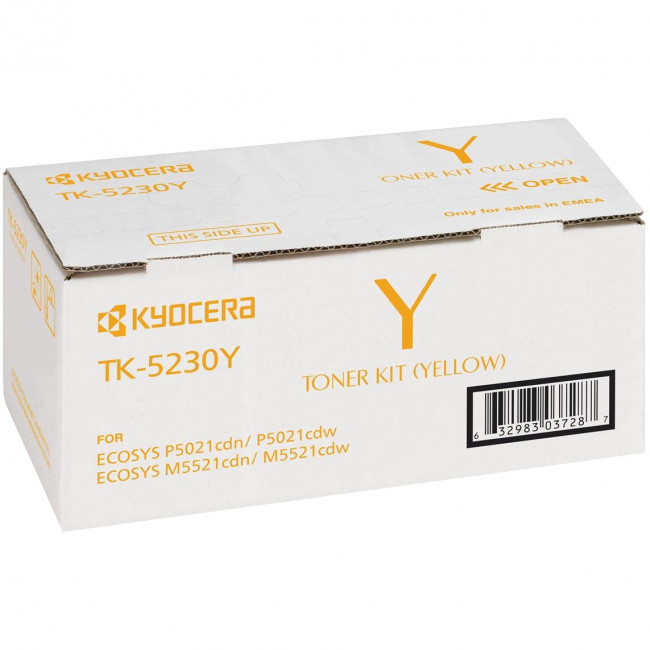 тонер-картридж Kyocera TK-5230Y Kyocera 1T02R9ANL0 — для бизнеса и офиса