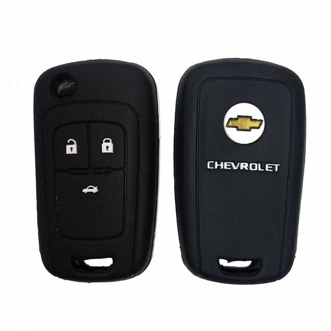 Чехол силиконовый выкидного ключа CHEVROLET 3 кнопки (с лого) — для бизнеса и офиса Чехол силиконовый выкидного ключа CHEVROLET 3 кнопки (с лого) — для бизнеса и офиса