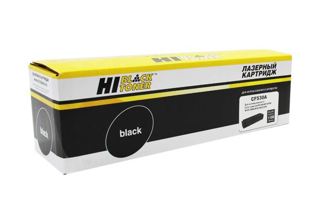 Картридж Hi-Black (HB-CF530A) для HP CLJ Pro M154A/M180n/M181fw, Bk, 1,1K — для бизнеса и офиса Картридж Hi-Black (HB-CF530A) для HP CLJ Pro M154A/M180n/M181fw, Bk, 1,1K — для бизнеса и офиса