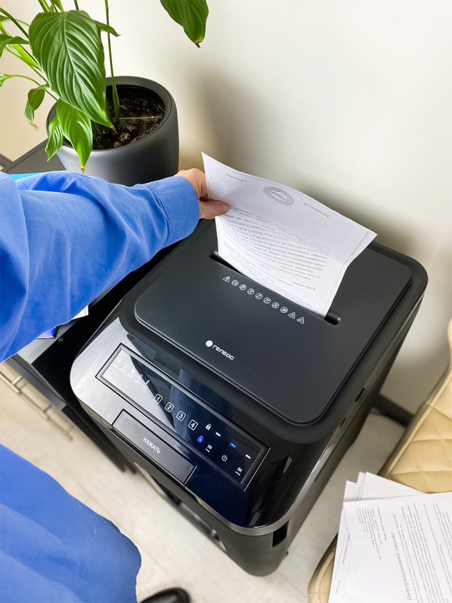 Уничтожитель документов ГЕЛЕОС АП55-4 Гелеос АП55-4 — для бизнеса и офиса