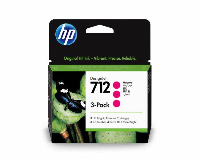 Картридж 712 для HP DJ T230/630, 29млХ3шт (O) пурпурный 3ED78A — для бизнеса и офиса Картридж 712 для HP DJ T230/630, 29млХ3шт (O) пурпурный 3ED78A — для бизнеса и офиса
