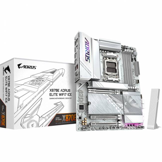 Материнская плата GIGABYTE X870E A ELITE WF7 ICE — для бизнеса и офиса