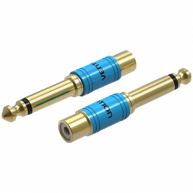 Переходник Vention jack 6.35 mm M/RCA F Переходник Vention Jack 6.35 mm M/RCA F (VDD-C03) — для бизнеса и офиса Переходник Vention jack 6.35 mm M/RCA F Переходник Vention Jack 6.35 mm M/RCA F (VDD-C03) — для бизнеса и офиса