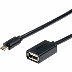 Кабель 0.1 m USB(Af) <=> microUSB OTG Кабель Atcom 0.1 м (AT3792)