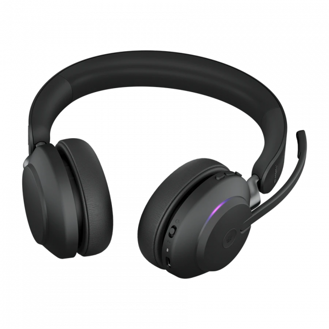 Гарнитура беспроводная Jabra Evolve2 65 - USB-A MS Teams Stereo - Black — для бизнеса и офиса Гарнитура беспроводная Jabra Evolve2 65 - USB-A MS Teams Stereo - Black — для бизнеса и офиса