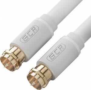 GCR Кабель 1.0m антенный (коаксиальный) Male F81 / Male F81, резьба, GCR-51822 Greenconnect Male F81 - Male F81 1м