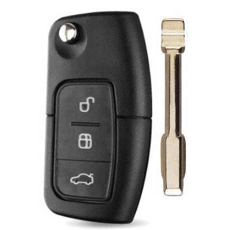 Корпус выкидного ключа FORD 3 кнопки FO-6 FO21, с лого — для бизнеса и офиса Корпус выкидного ключа FORD 3 кнопки FO-6 FO21, с лого — для бизнеса и офиса