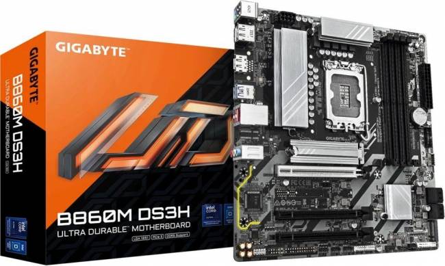 Материнская плата Gigabyte B860M DS3H — для бизнеса и офиса Материнская плата Gigabyte B860M DS3H — для бизнеса и офиса