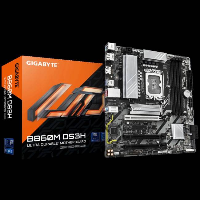 Материнская плата Gigabyte B860M DS3H — для бизнеса и офиса Материнская плата Gigabyte B860M DS3H — для бизнеса и офиса