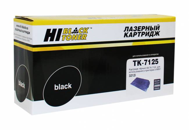 Тонер-картридж Hi-Black (HB-TK-7125) для Kyocera TASKalfa 3212i, 20K — для бизнеса и офиса Тонер-картридж Hi-Black (HB-TK-7125) для Kyocera TASKalfa 3212i, 20K — для бизнеса и офиса