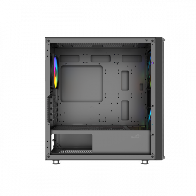 Корпус ПК без блока питания SAMA S30-BKMPA3X1-GL — для бизнеса и офиса