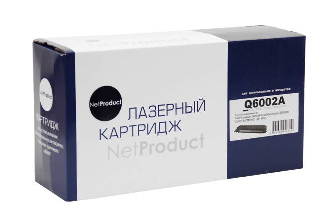 Картридж NetProduct (N-Q6002A) для HP CLJ 1600/2600/2605, Восстановленный, Y, 2K — для бизнеса и офиса Картридж NetProduct (N-Q6002A) для HP CLJ 1600/2600/2605, Восстановленный, Y, 2K — для бизнеса и офиса