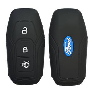 Чехол силиконовый смарт ключа FORD 3 кнопки (с лого)