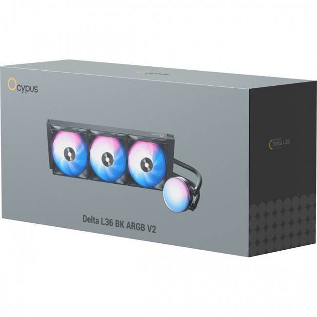 Система жидкостного охлаждения Ocypus Delta-L36-BK3AAWNN02X-GL Black — для бизнеса и офиса