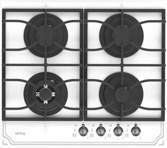 Встраиваемая варочная панель Korting HGG 6911 CTRW — для бизнеса и офиса Встраиваемая варочная панель Korting HGG 6911 CTRW — для бизнеса и офиса