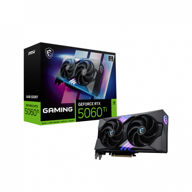 Видеокарта MSI GeForce RTX 5060 Ti 16G GAMING — для бизнеса и офиса Видеокарта MSI GeForce RTX 5060 Ti 16G GAMING — для бизнеса и офиса