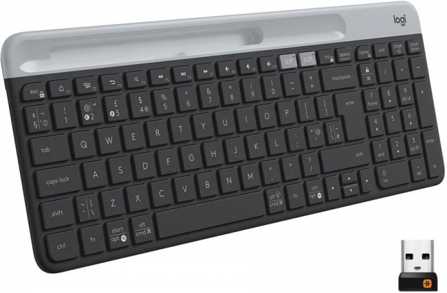 Клавиатура Logitech Keyboard Slim K580 Bluetooth Multi-Device GRAPHITE — для бизнеса и офиса