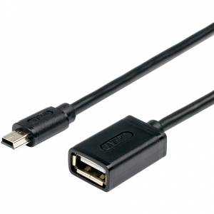 Кабель 0.1 m USB(Af) <=> miniUSB OTG Кабель Atcom 0.1 м (AT2822)