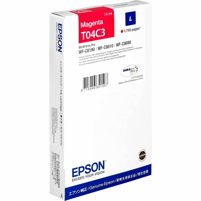 Картридж Epson C13T04C340 — для бизнеса и офиса Картридж Epson C13T04C340 — для бизнеса и офиса