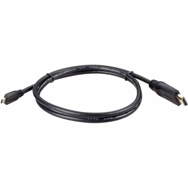 Кабель HDMI-19M --MicroHDMI-19M ver 2.0 1m VCOM <CG587-1M> VCOM CG587-1M — для бизнеса и офиса