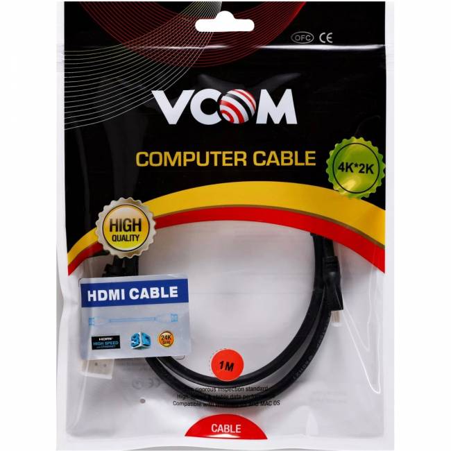 Кабель HDMI-19M --MicroHDMI-19M ver 2.0 1m VCOM <CG587-1M> VCOM CG587-1M — для бизнеса и офиса